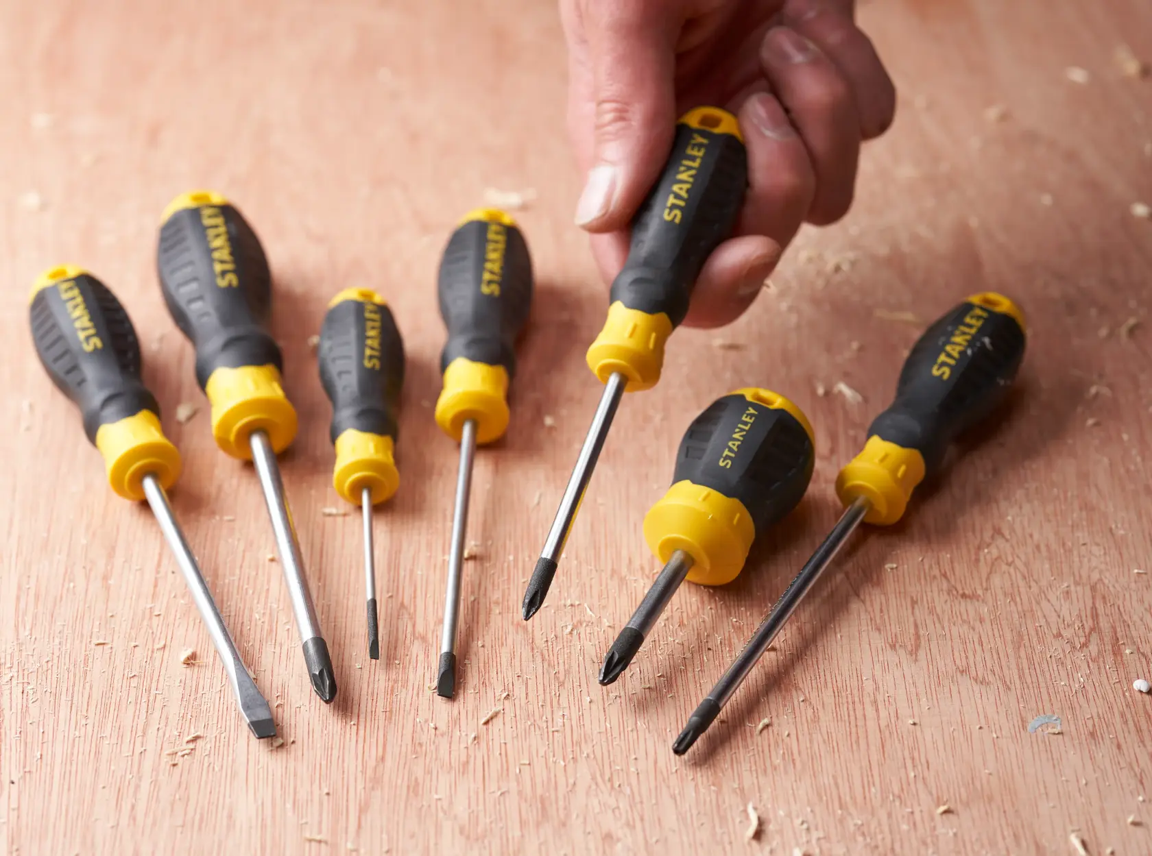 STANLEY® 6 Piece CUSHION GRIP™ Parallel Flared Phillips Screwdriver Set