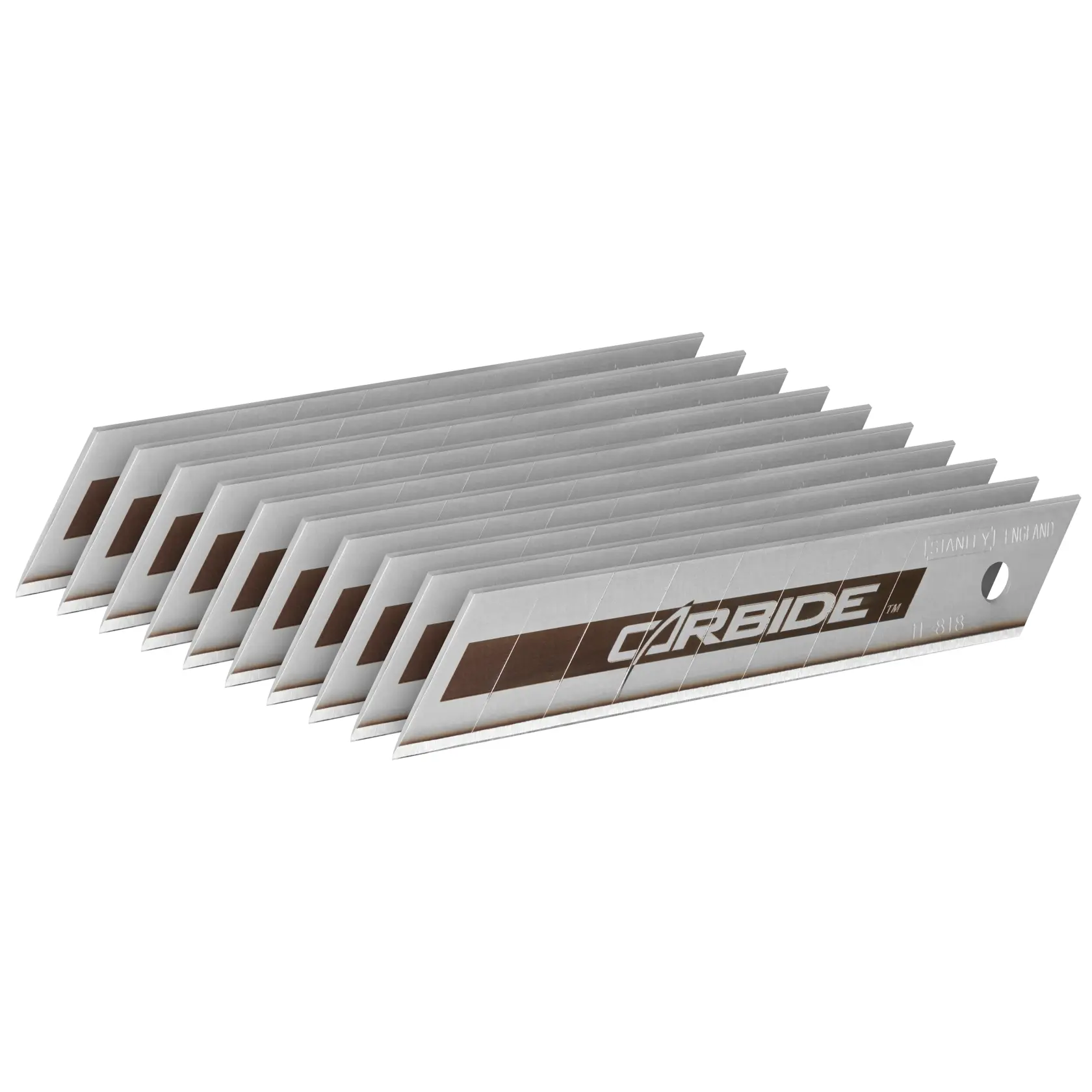 STANLEY® FATMAX® Carbide™  Lames De Cutter Carbide™ 18 Mm - Carte 10 Lames