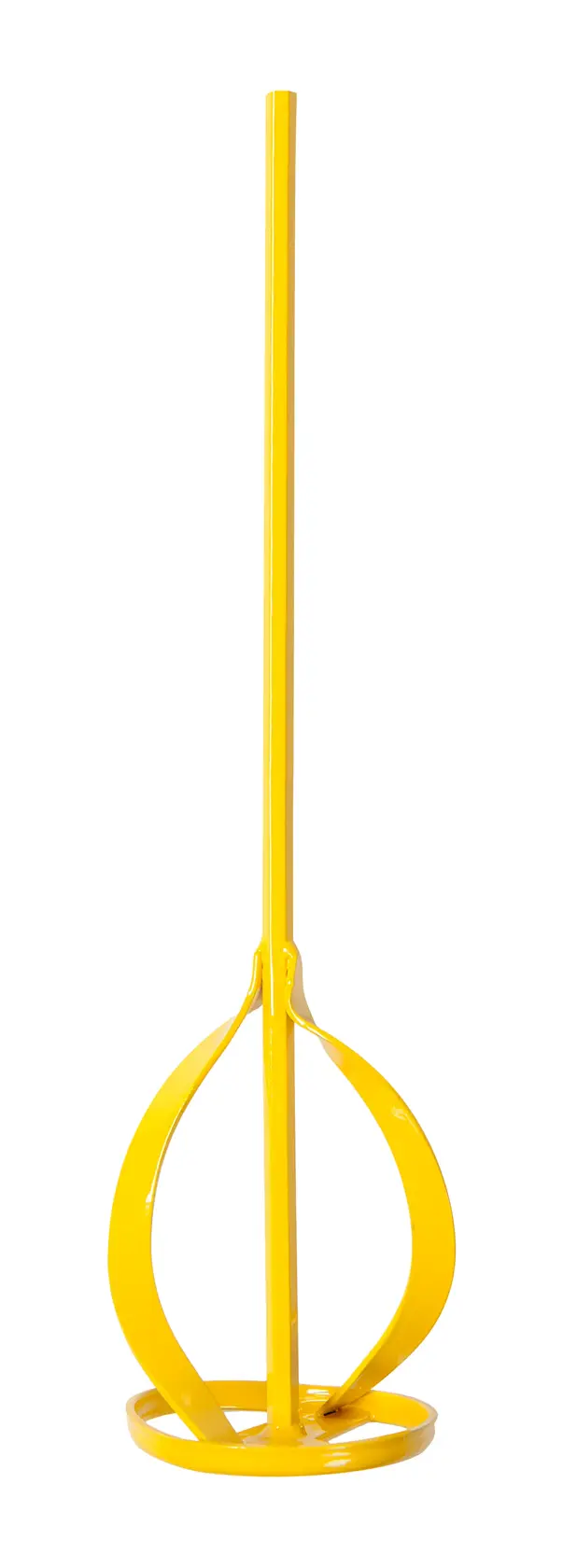 STANLEY STHT2-28042 mixing paddle, yellow metal, upright angle, for paint or mortar mixing.