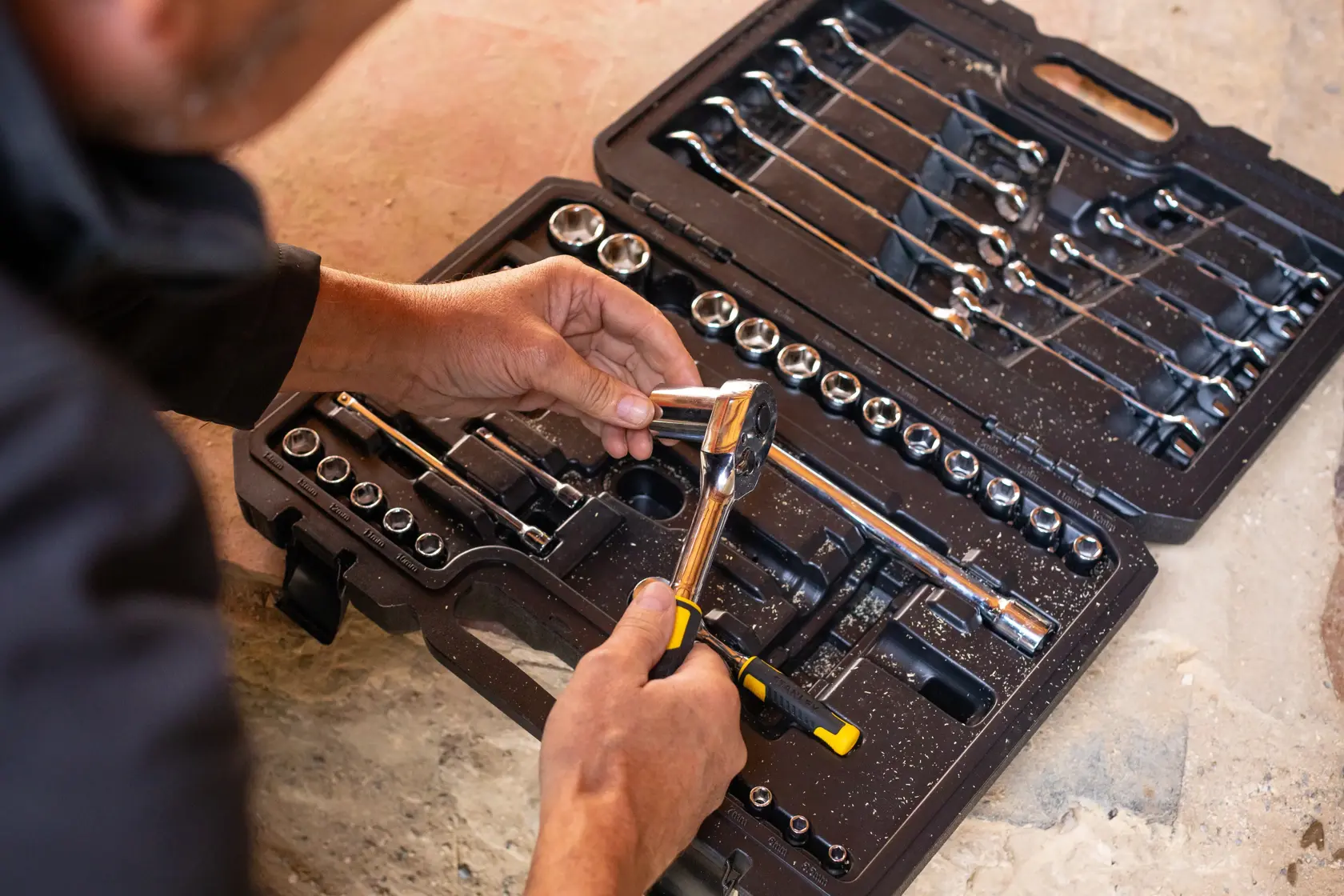 STANLEY® Jeu De Clés À Cliquet, À Douille Et Mixtes 72 Dents Avec Accessoires, 41 Pièces