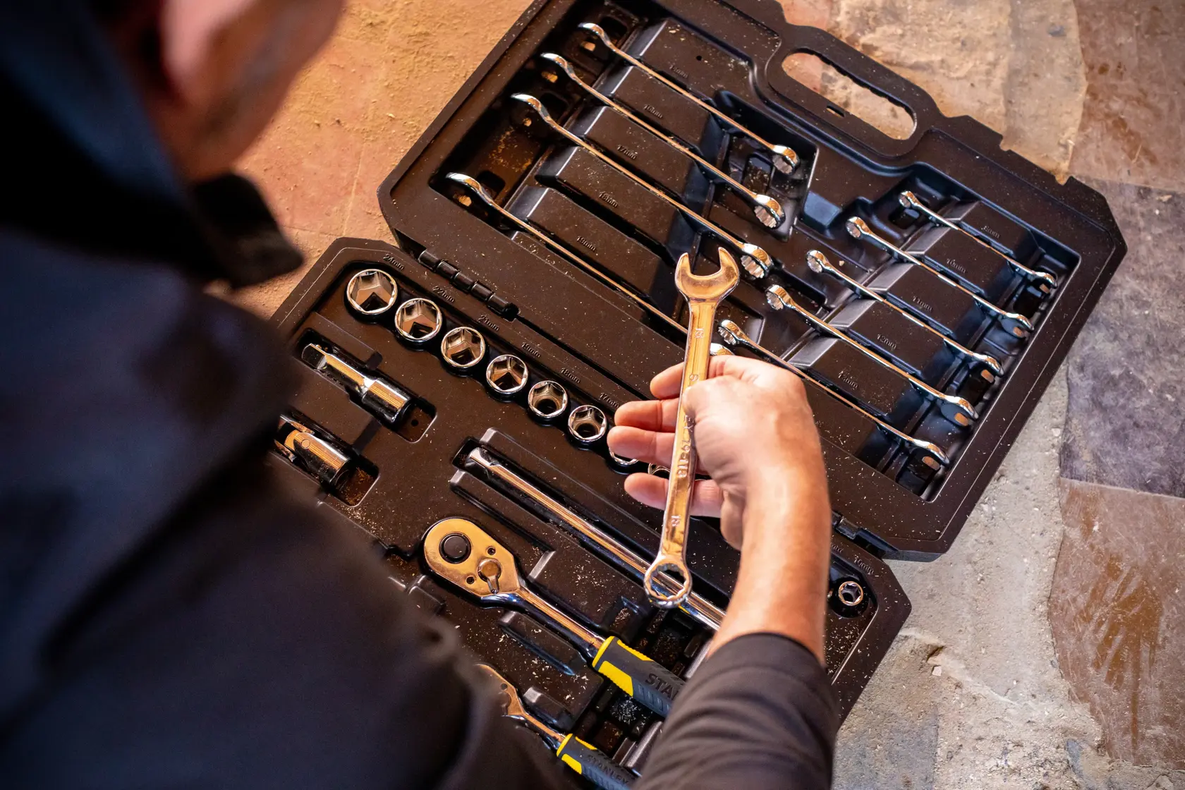 STANLEY® Jeu De Clés À Cliquet, À Douille Et Mixtes 72 Dents Avec Accessoires, 41 Pièces