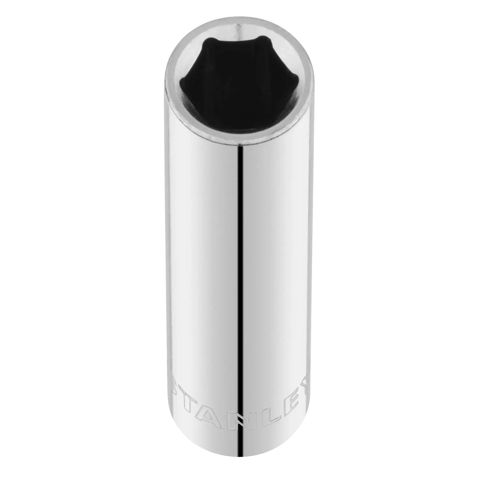 STANLEY STMT86096-0 chrome socket tool photographed from front on white background.