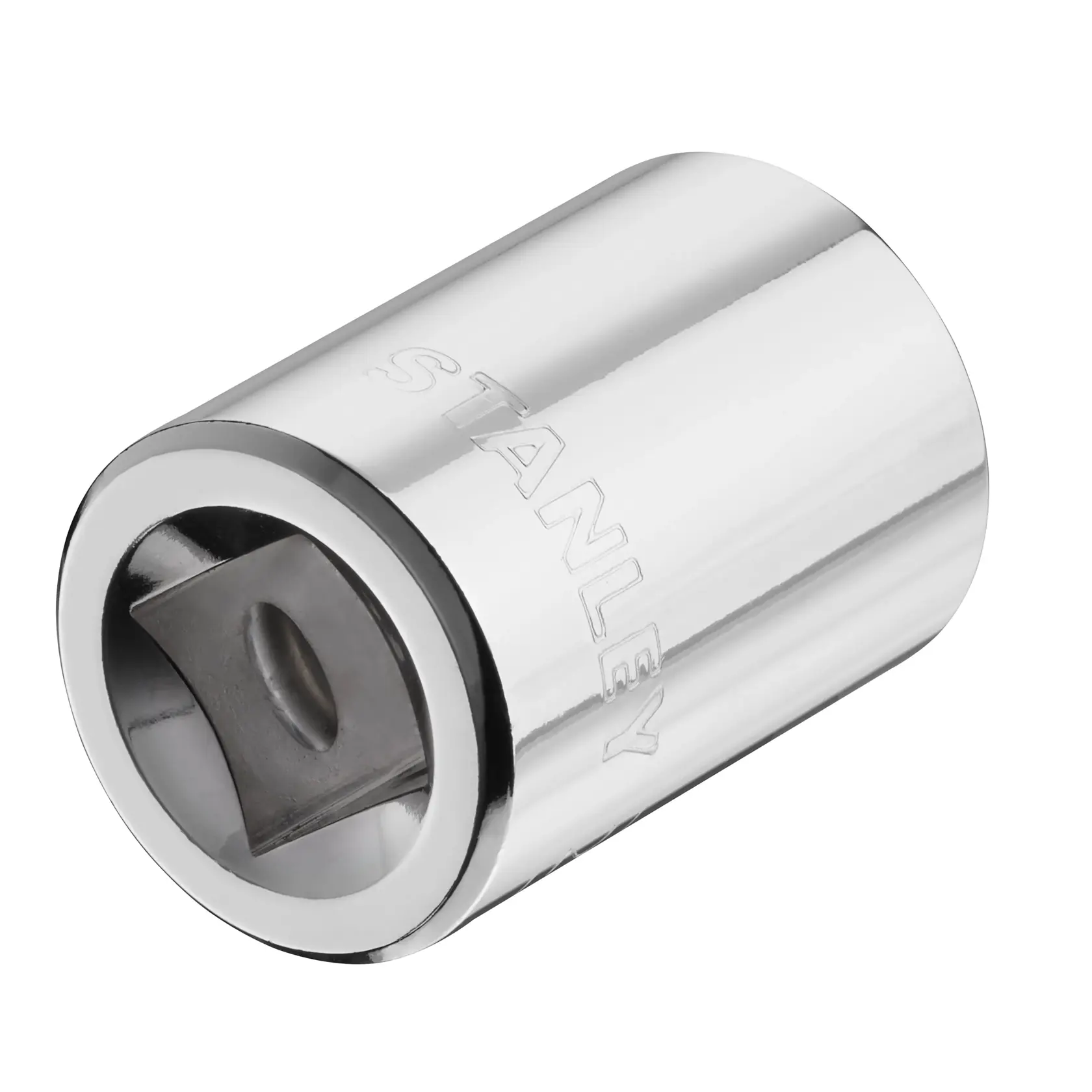 STANLEY STMT86520-0 chrome socket tool front angle on white background.