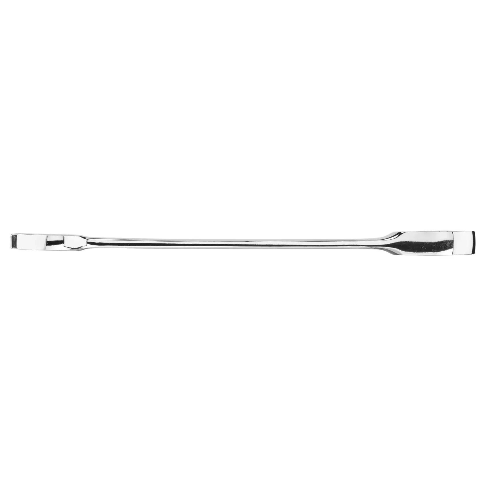 STANLEY STMT89915-0 chrome pry bar, side view, tool with angled ends, white background.