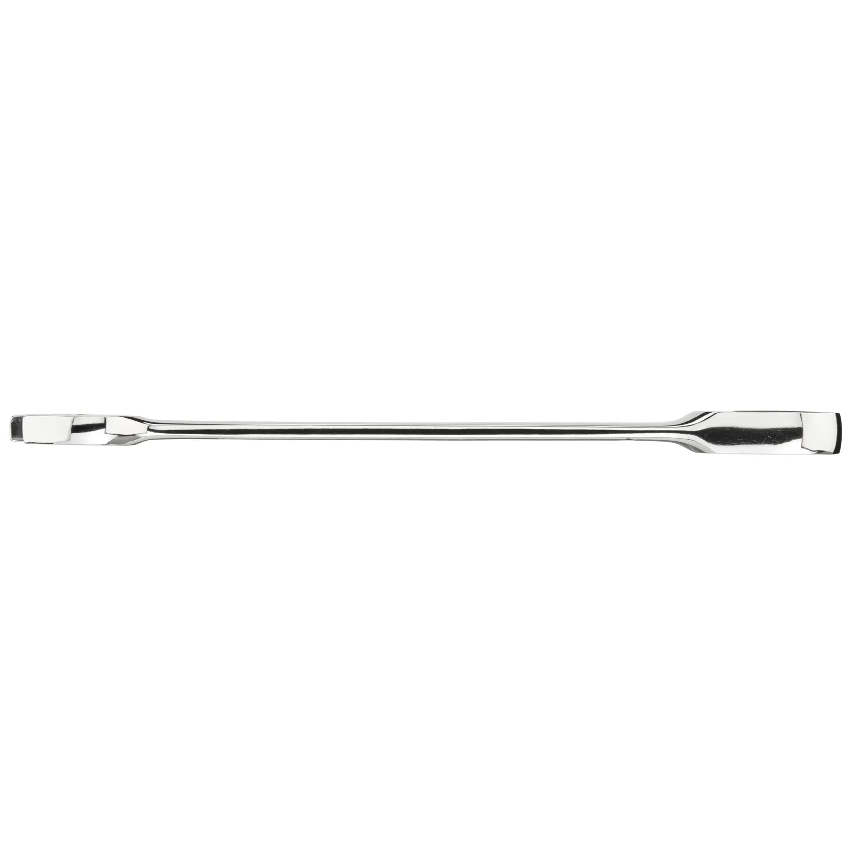 STANLEY STMT89916-0 chrome finish pry bar, tool category, side view on white background.