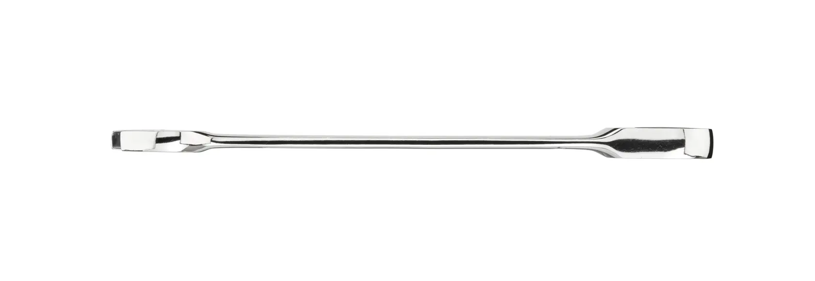 STANLEY STMT89916-0 chrome flat double-ended pry bar, tool category, side view on white background.