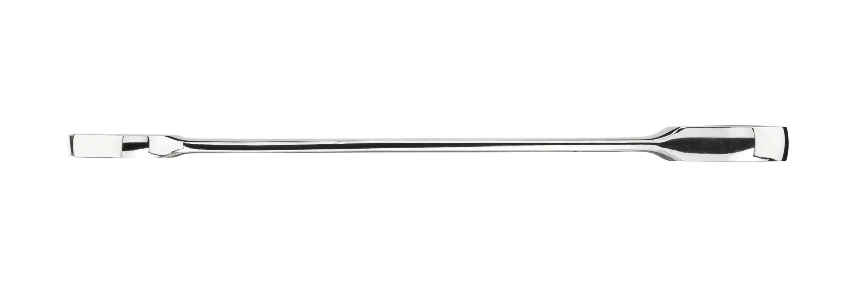 A metal double-ended pry bar tool with flat heads, shown against a white background.