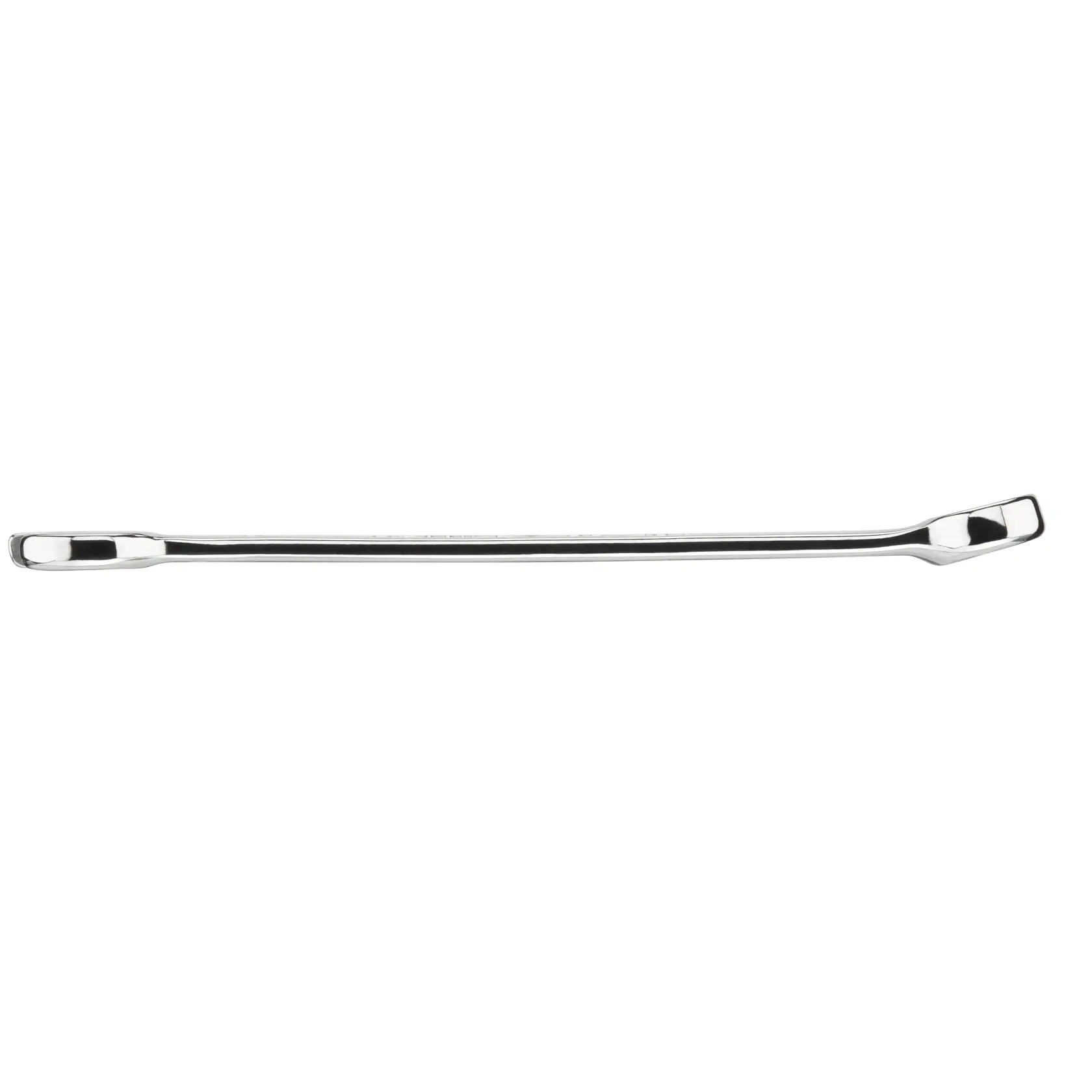 STANLEY STMT95787-0 chrome double-ended pry bar, top view, hand tool category.
