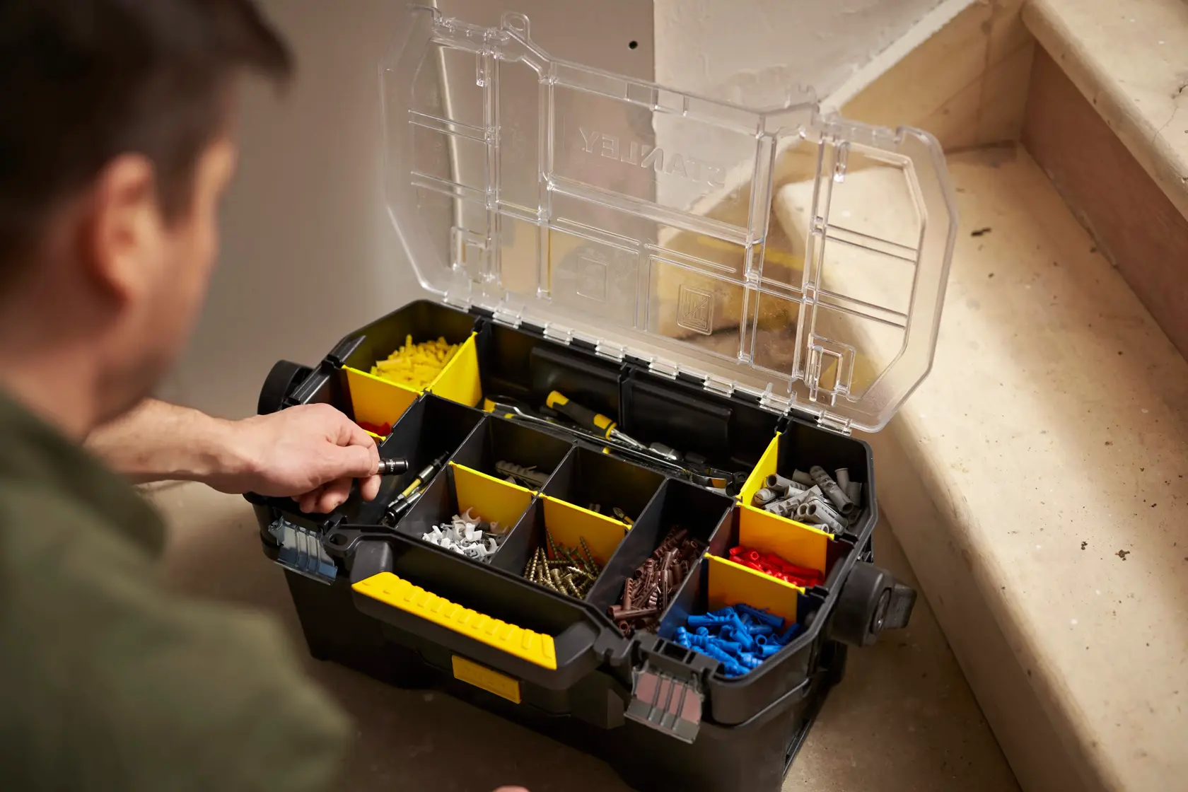 STANLEY® 19 po. Fourre-tout à outils avec organisateur supérieur
