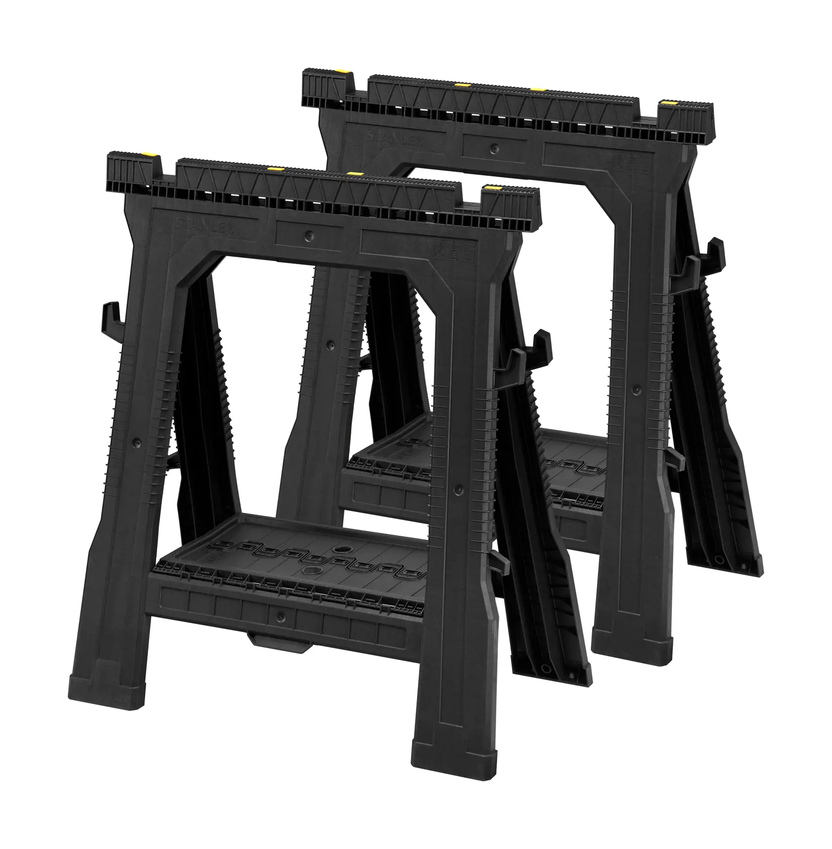 STANLEY SAWHORSE PAIR/ STANLEY Folding Sawhorse (Pair), 450kg Max. Capacity
