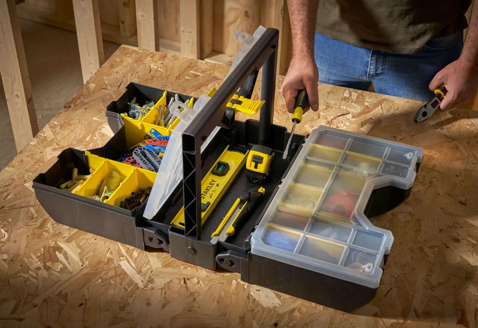 STANLEY® 3 in 1 Tool Organiser Application Shot