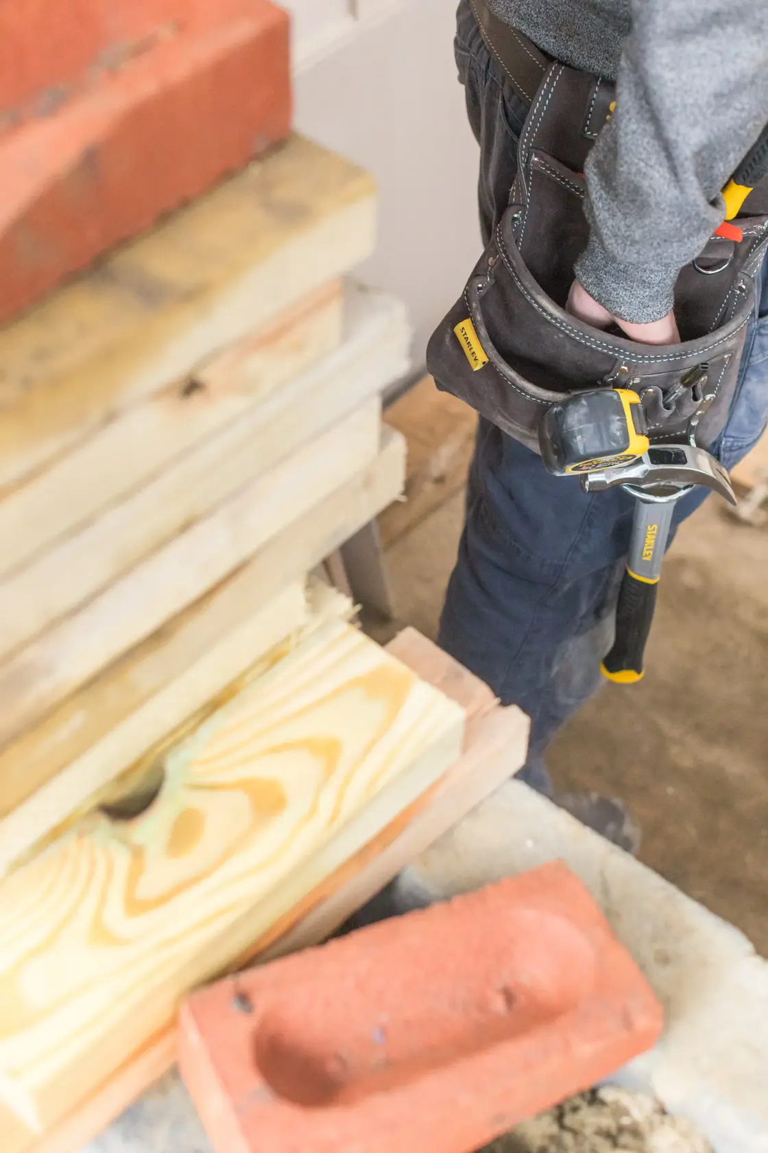 STANLEY® Porte-Outils Et Porte-Marteau En Cuir Simple