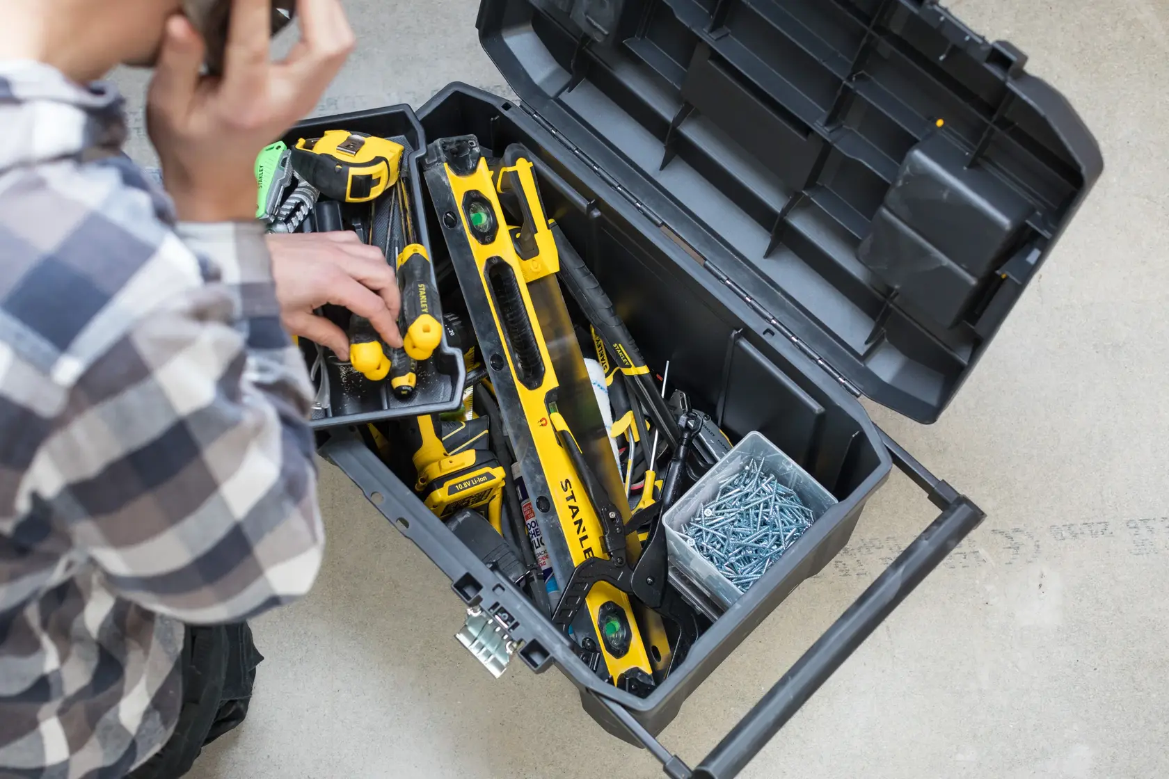 STANLEY® Coffre À Outils Essential Avec Fermetures En Métal, 50 Litres