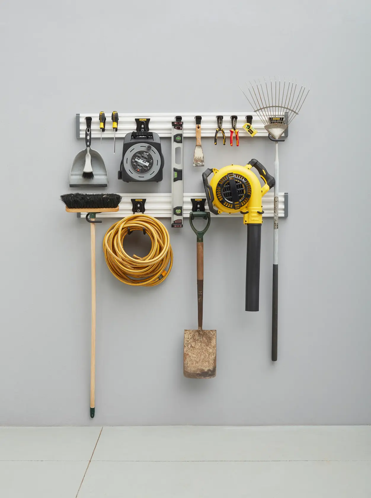 Kit système de rails STANLEY® Track Wall, 20 pièces.