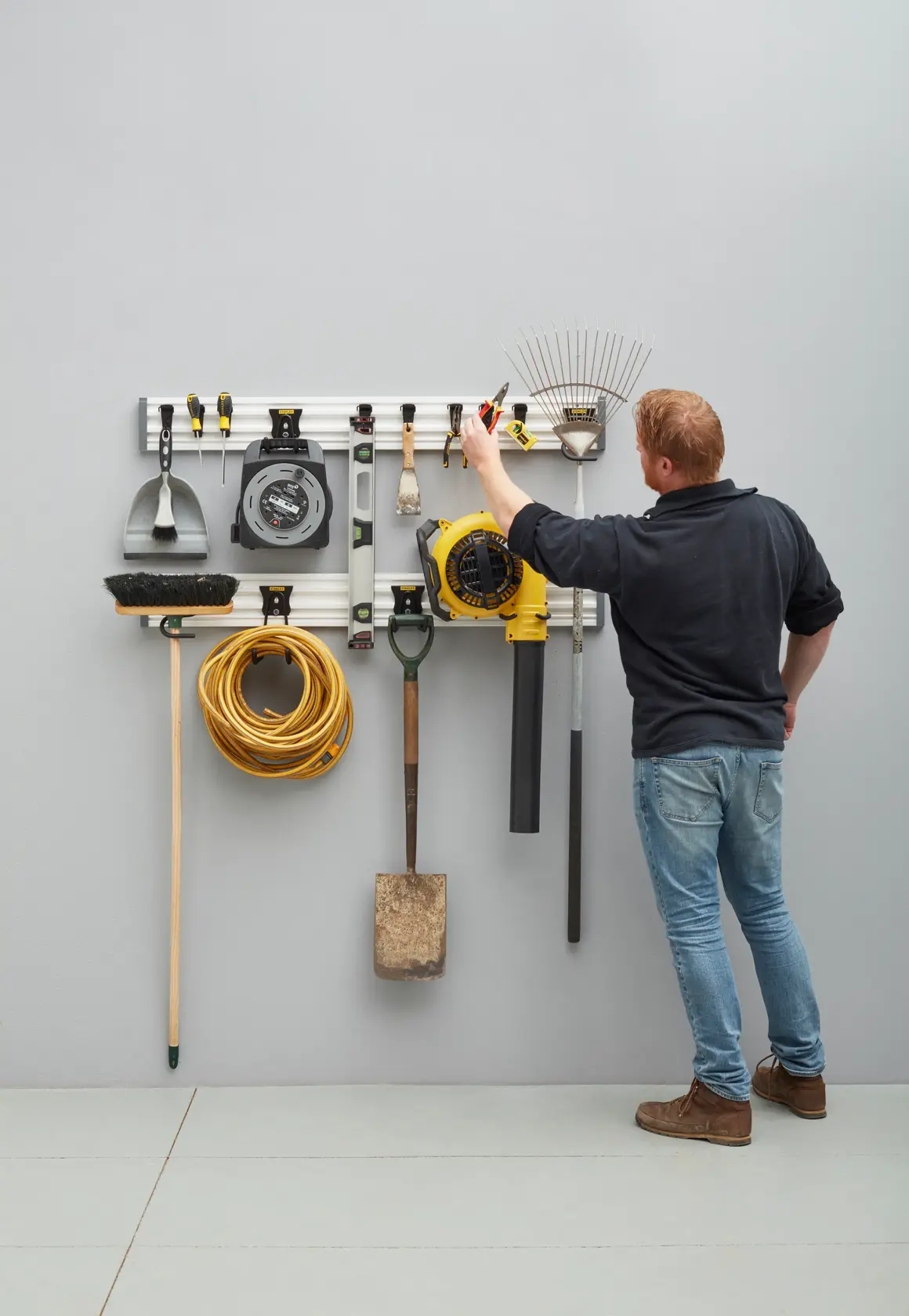 Kit système de rails STANLEY® Track Wall, 20 pièces.