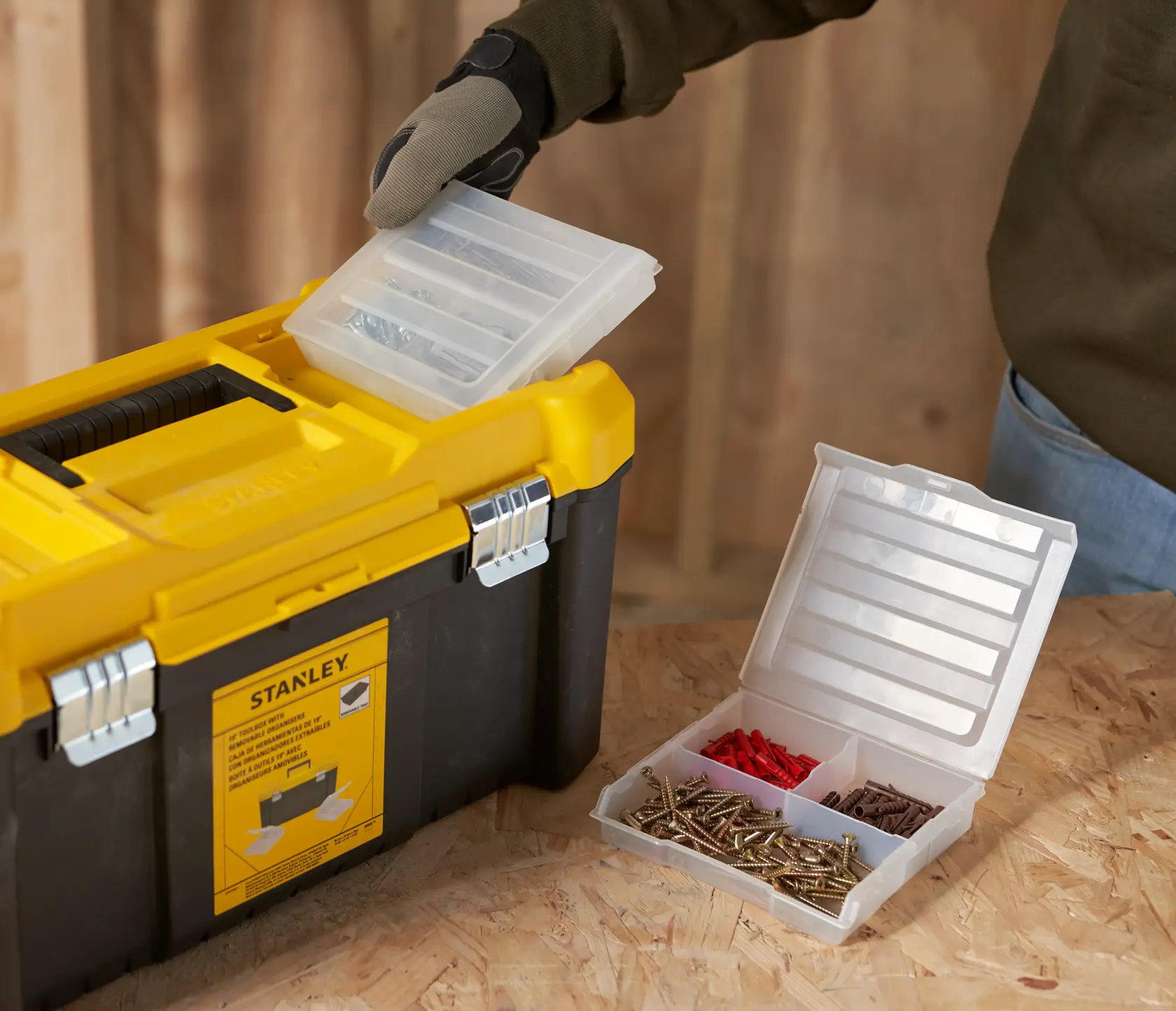 STANLEY® 19 Po. Boîte À Outils Avec Organisateurs Amovibles