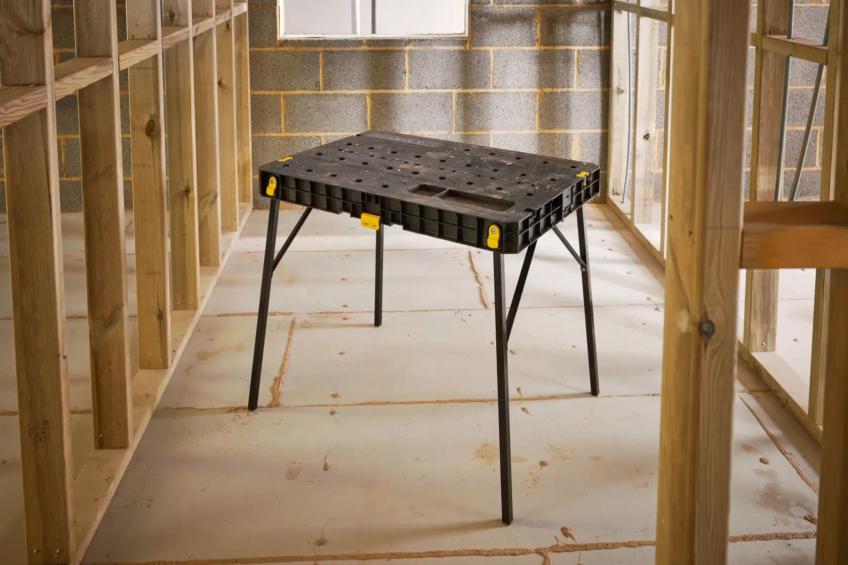STANLEY® Fold-Up Workbench Application Shot